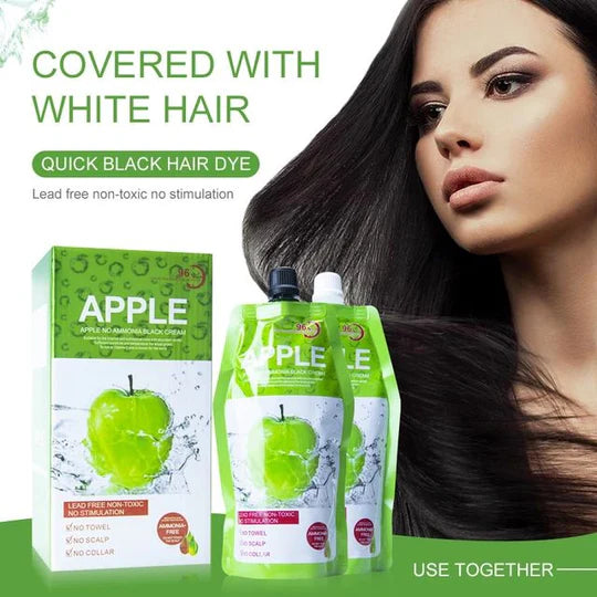 Apple Hair Color 96 Natural Black Ammonnia Free